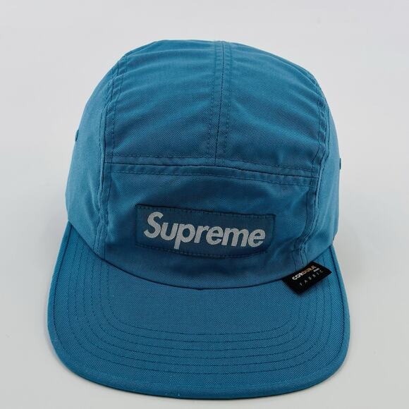 Supreme Cordura Camp Cap Hat Blue Season 18 Box Logo - Picture 1 of 8